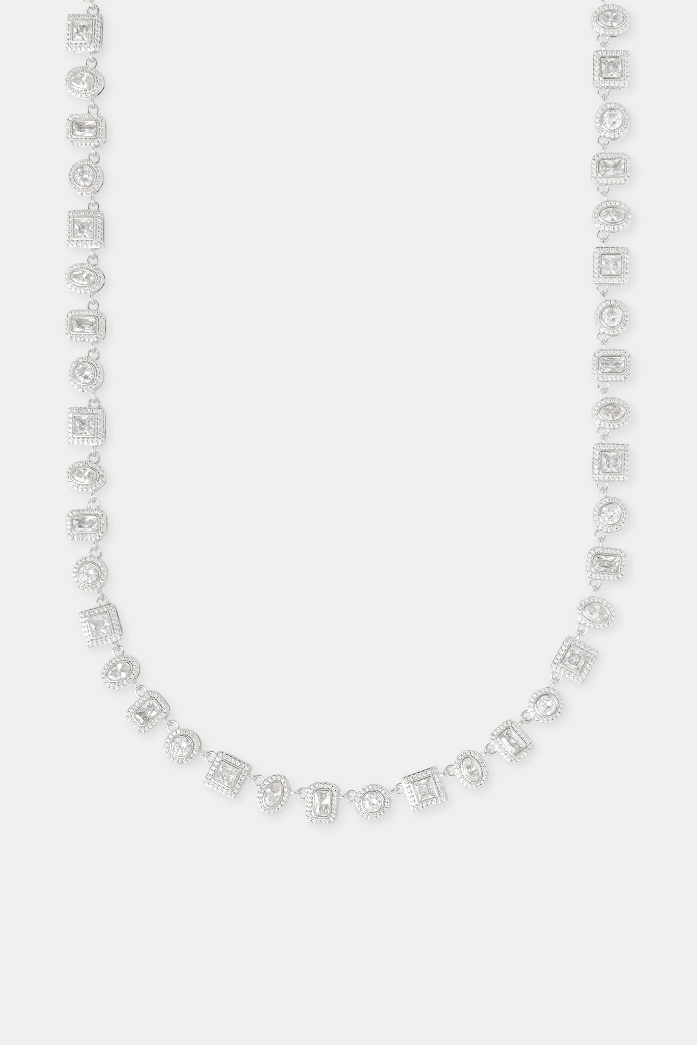 Clear Mixed Shape Cluster Chain - 6mm